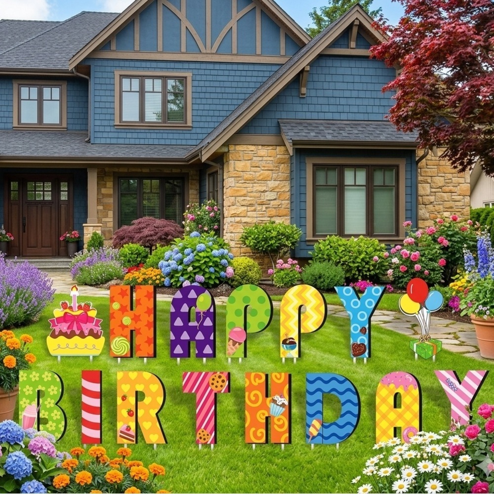 Brand new in packaging | Yard sign | Happy birthday
